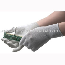 Cheap ESD pu coated gloves with carbon fiber